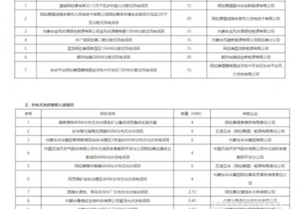 阿拉善盟2022年度分散式风电、分布式光伏项目优选结果