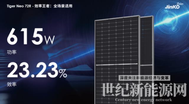 23.23%，最强组件来袭|晶科能源全球发布第二代Tiger Neo组件